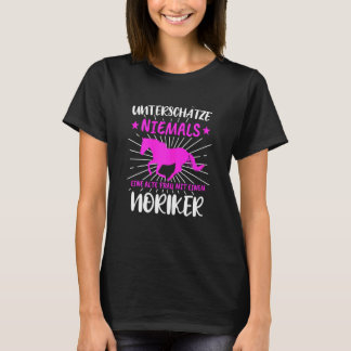 Reiterin Voltigieren Damen Noriker Pferd T-Shirt