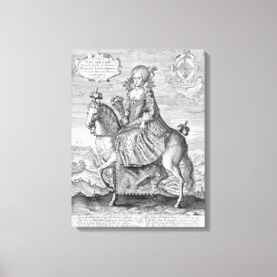 Reiterporträt von Anne von Dänemark (1574-1619) Leinwanddruck