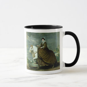 Reiterporträt von Elisabeth De Frankreich Tasse