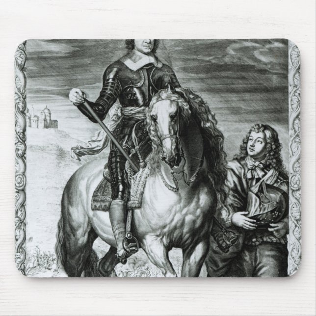 Reiterporträt von Oliver Cromwell Mousepad (Vorne)