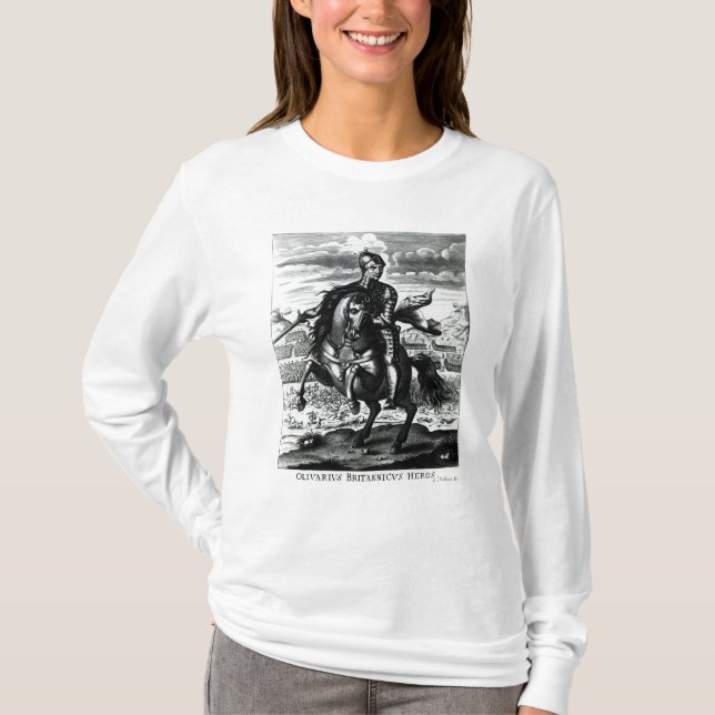 Reiterporträt von Oliver Cromwell T-Shirt (Vorderseite)