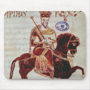 Reiterporträt von Pepin König von Italien Mousepad