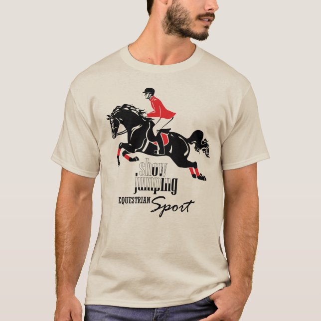 Reitershowspringen T-Shirt (Vorderseite)