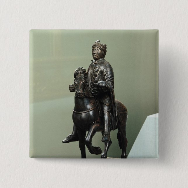Reiterstatue von Karl der Große Button (Vorderseite)