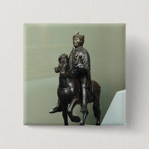 Reiterstatue von Karl der Große Button
