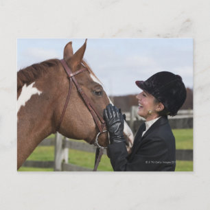 Reitfahrer Postkarte