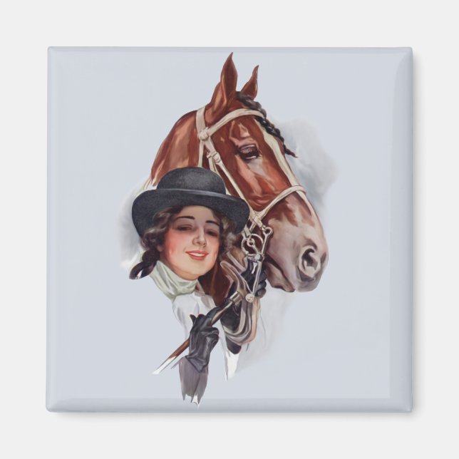 Reitfrau Magnet (Vorne)