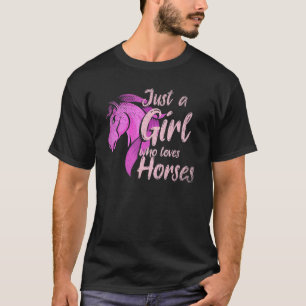 Reitfrauen für Tiere, die Lieben horen T-Shirt
