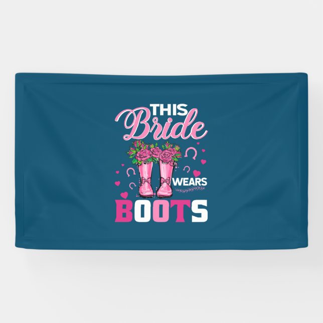 Reitgeschenk | Diese Braut trägt Stiefel Banner (Horizontal)