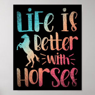 Reitgeschenk für Tiere ist besser mit H Poster