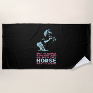 Reitgeschenk   Halbierung von Lebensausfällen Strandtuch