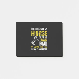 Reitgeschenk Ich werde mein Pferd nehmen Post-it Klebezettel
