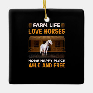 Reitgeschenk LIEBE Keramikornament