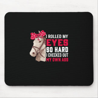 Reitgeschenk | Meine Augen so hart rollen Mousepad