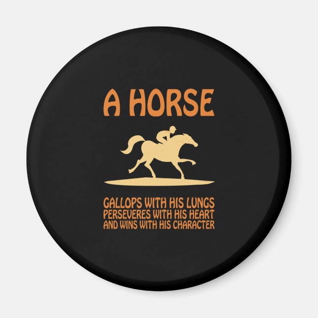 Reitgeschenk | Pferdegalopp Magnet (Vorne)