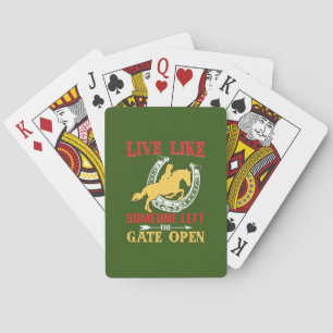 Reitgeschenk Wie jemand Verlassen leben Spielkarten