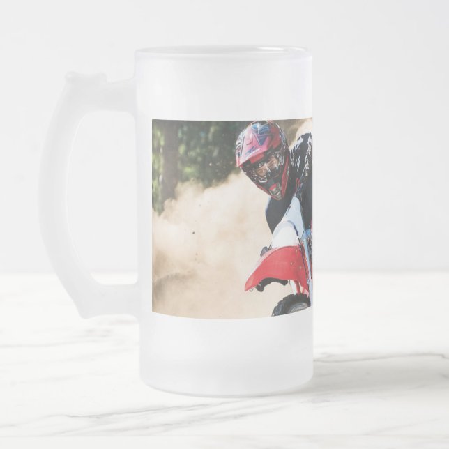 Reitkissen Mattglas Bierglas (Links)