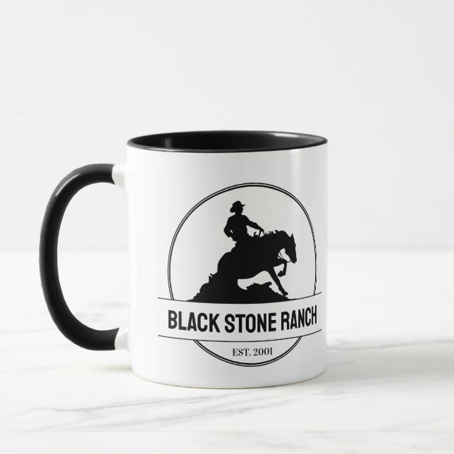 Reitmarkenzeichen für Western Tasse (Links)