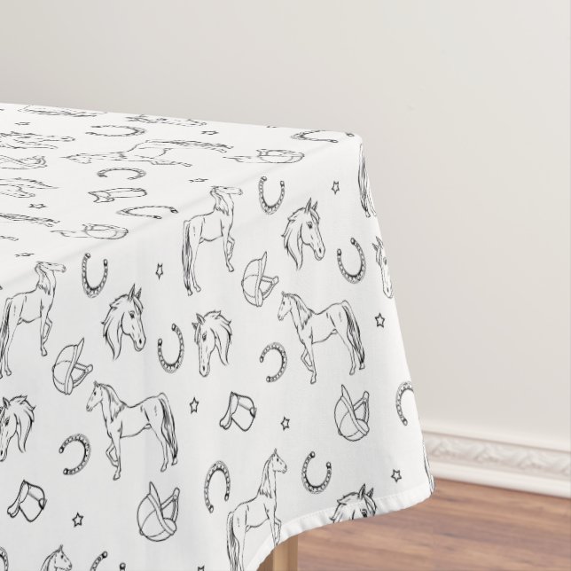 Reitmuster Tischdecke (Beispiel)