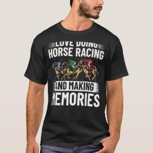 Reitoutfit Pferderennbahn Reitsport T-Shirt
