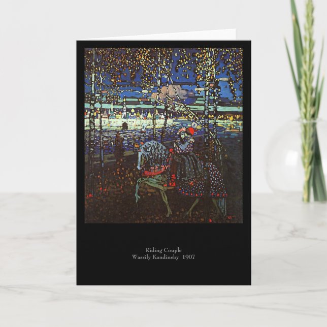 Reitpaare durch Wassily Kandinsky 1907 Karte (Vorderseite)