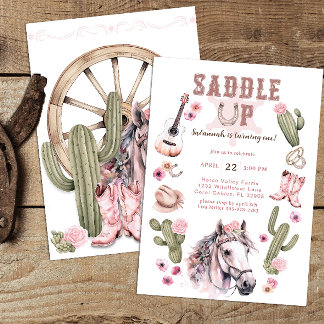 Reitpferd 1. Geburtstag Party Einladung