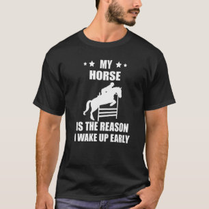 Reitpferd Die Jahreszeit Show Jumping Horseback T-Shirt