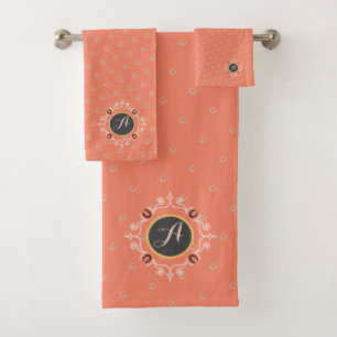 Reitpferd Monogram Badhandtuch Set