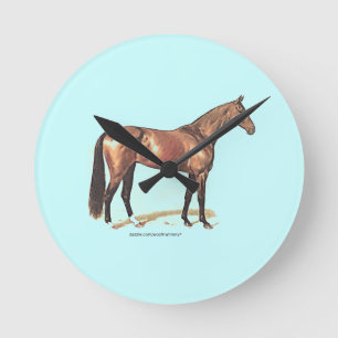 Reitpferd Runde Wanduhr