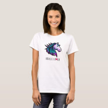 Reitpferd T - Shirt - Indigomane mit Herz-Touch