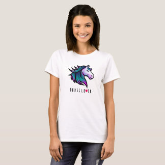 Reitpferd T - Shirt - Indigomane mit Herz-Touch