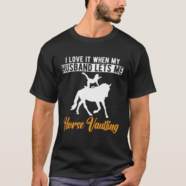 Reitpferde Ehefrau T-Shirt (Vorderseite)