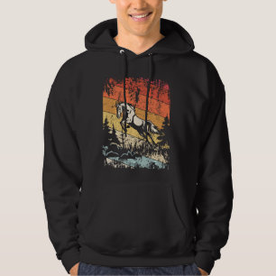 Reitpferde mit Vintagem Retro-Shirt - Not leidende Hoodie