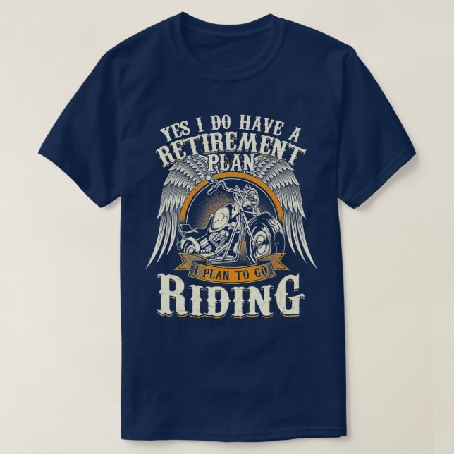 Reitplan für den Fahrradfahrer T-Shirt (Design vorne)