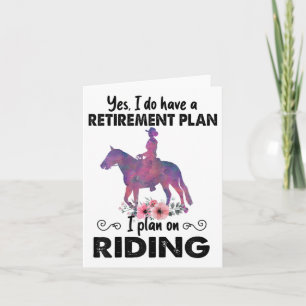 Reitplan Reitpferde Pferde Lover Funny Ho Karte
