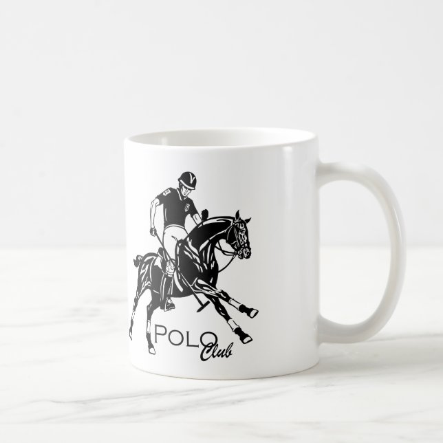 Reitpolo Kaffeetasse (Rechts)