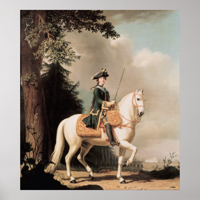 Reitportrait von Catherine II Poster (Vorne)