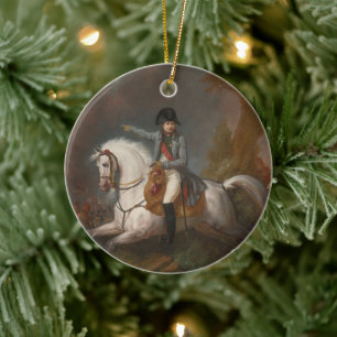 Reitportrait von Napoleon Keramik Ornament