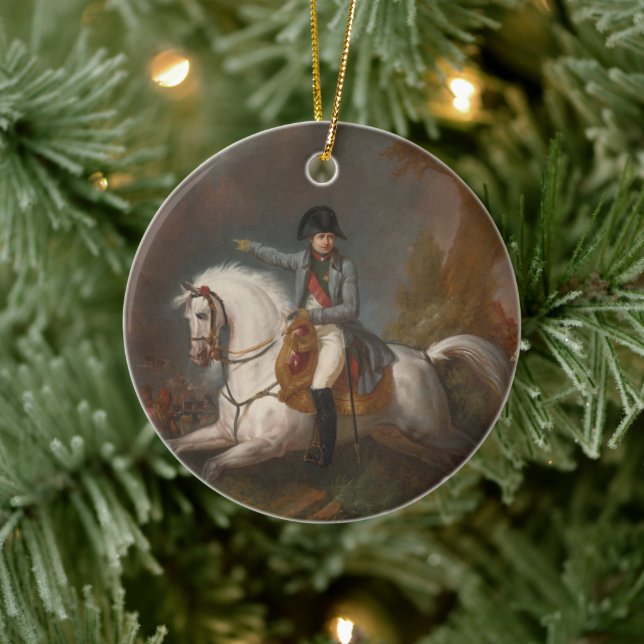 Reitportrait von Napoleon Keramik Ornament (Baum)