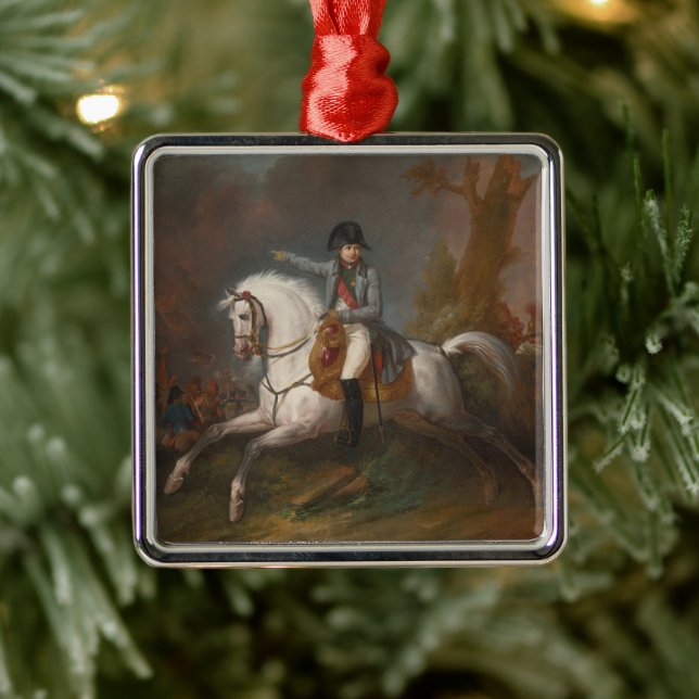 Reitportrait von Napoleon Ornament Aus Metall (Baum)