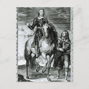Reitportrait von Oliver Cromwell Postkarte
