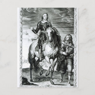 Reitporträt von Oliver Cromwell Postkarte