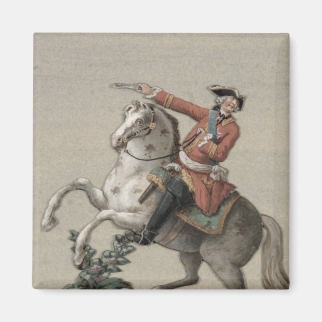 Reitporträt von Prinz Charles Magnet (Vorne)