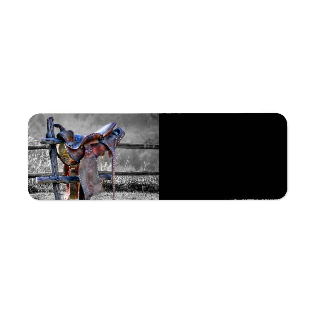 Reitsattel auf dem Corral Fence Western (Vorne)