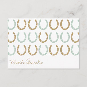 Reitschiff Themed Pferdeschuhe Vielen Dank Dankeskarte