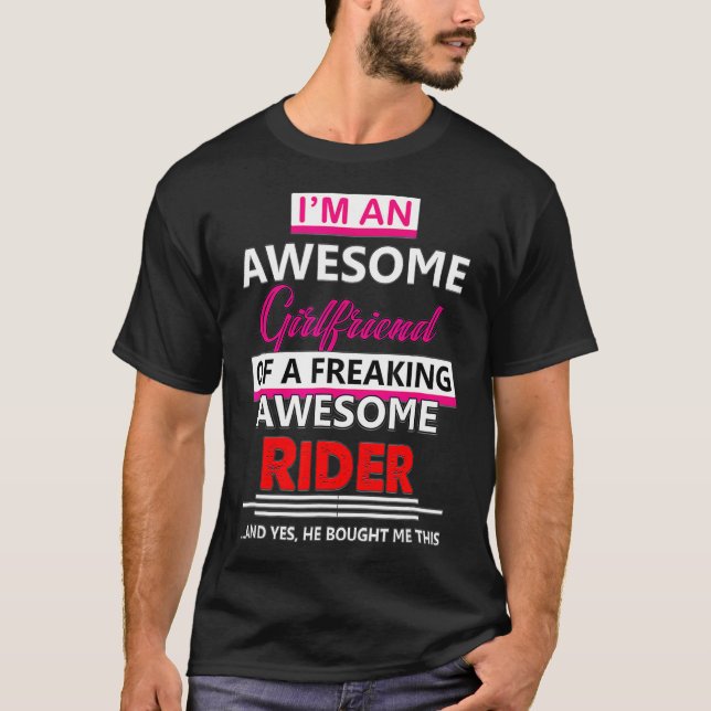 Reitschutt Rad Ehefrau T-Shirt (Vorderseite)