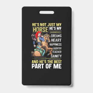 Reitsport-Geschenk Er ist nicht nur mein Pferd Ausweis