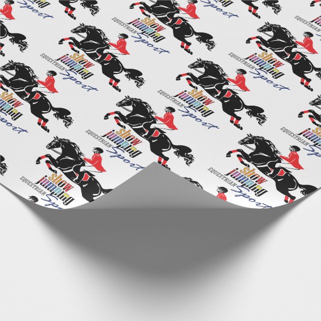Reitsport Geschenkpapier (Ecke)