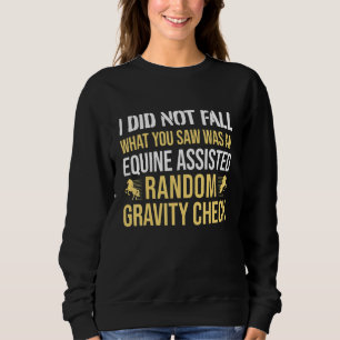 Reitsport Karo Schwerkraft Reiten Sweatshirt