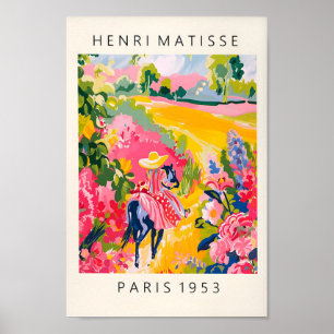 Reitsport mexikanische Kunst, Landschaftsdekoratio Poster